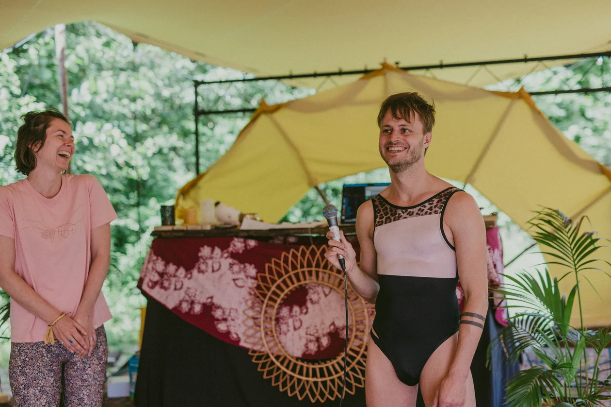 Mette Koppelaar in a workshop