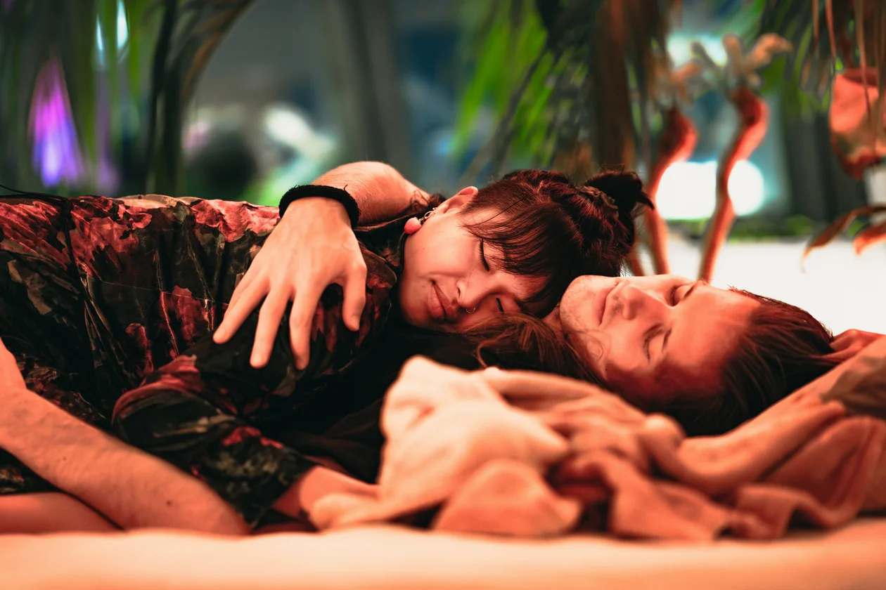 Primal play activities at the queer sensual event in Berlin