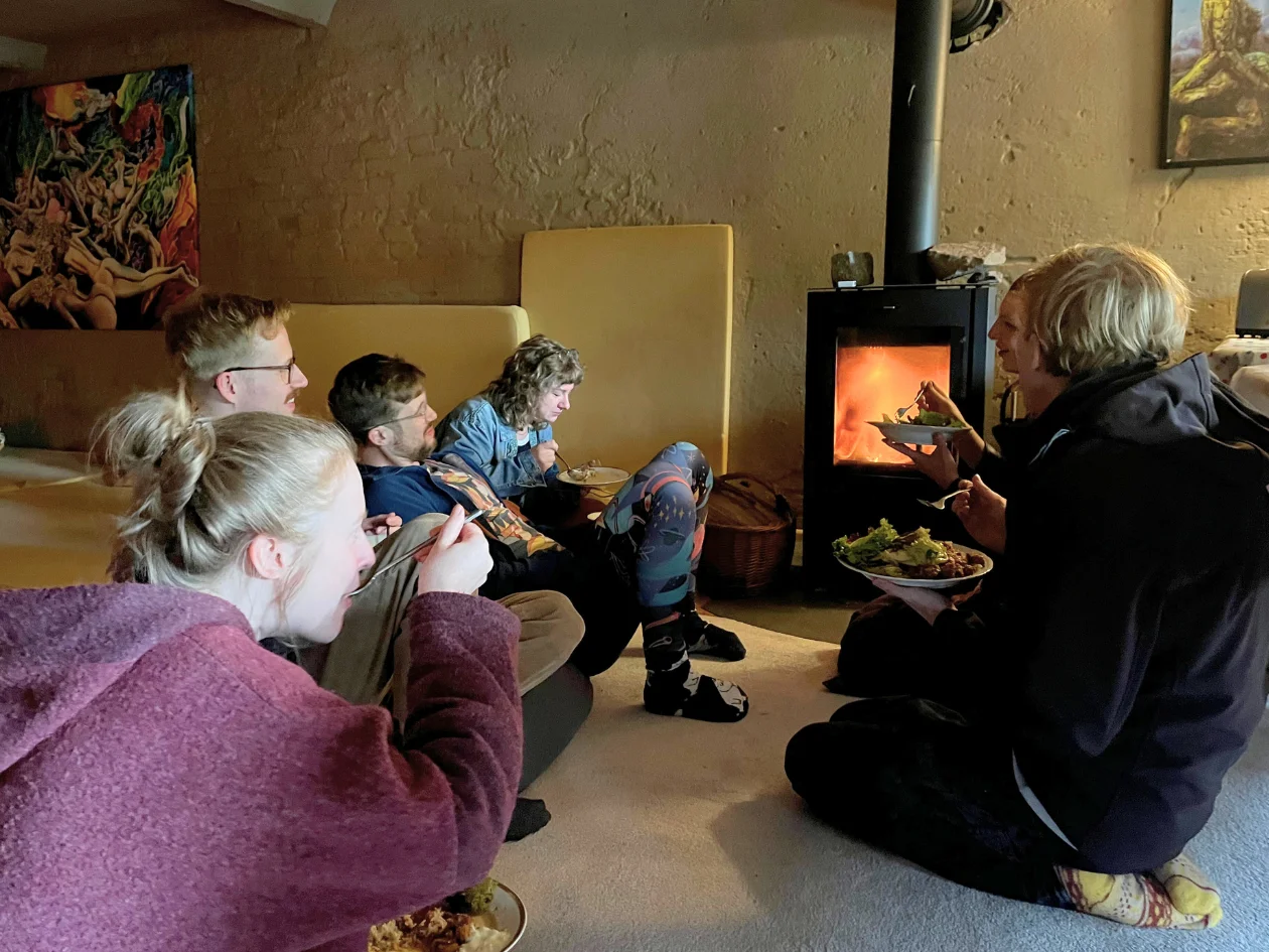 Indoor activities at the sensuality retreat in Berlin