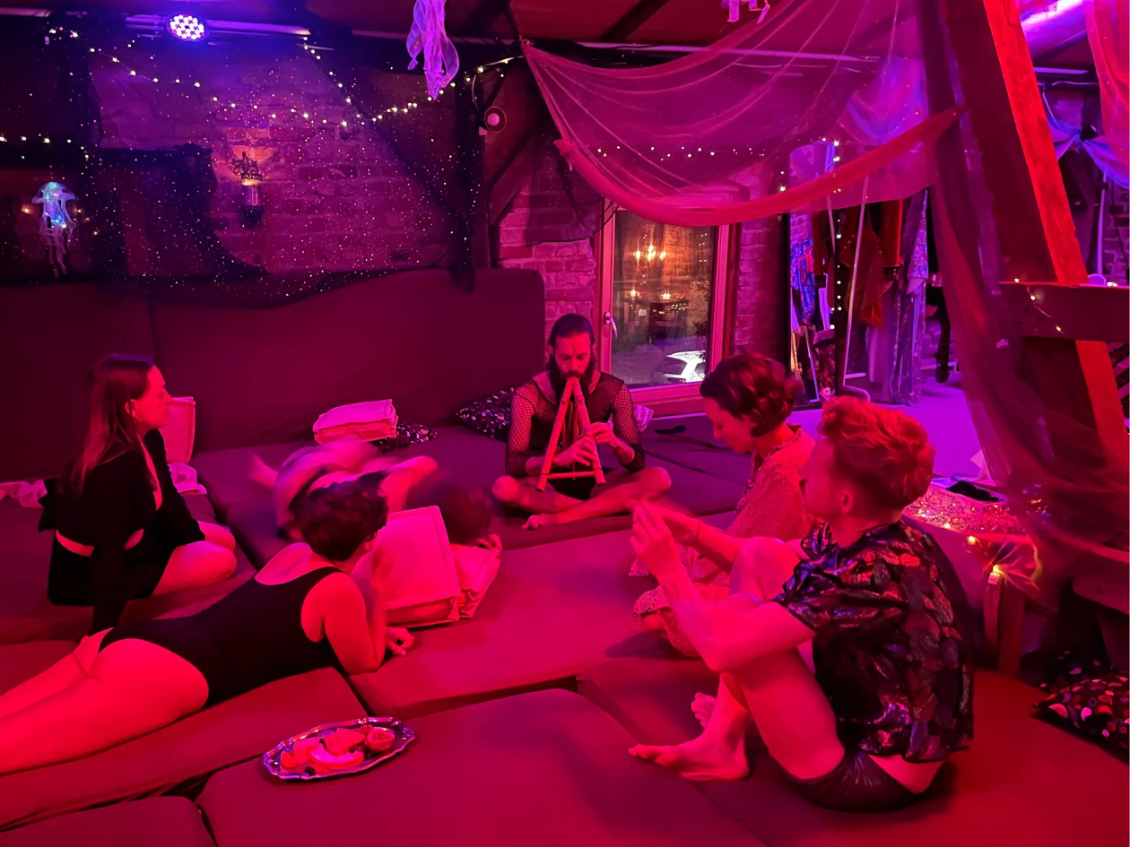 Flute concert at the end of the play evening