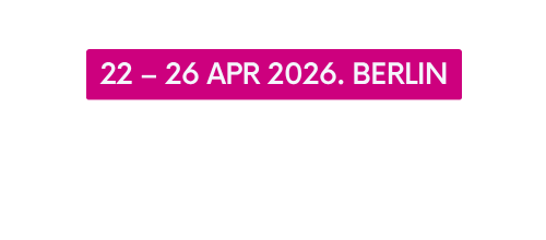 22&ndash;26 April 2026, Berlin, by Mette Koppelaar